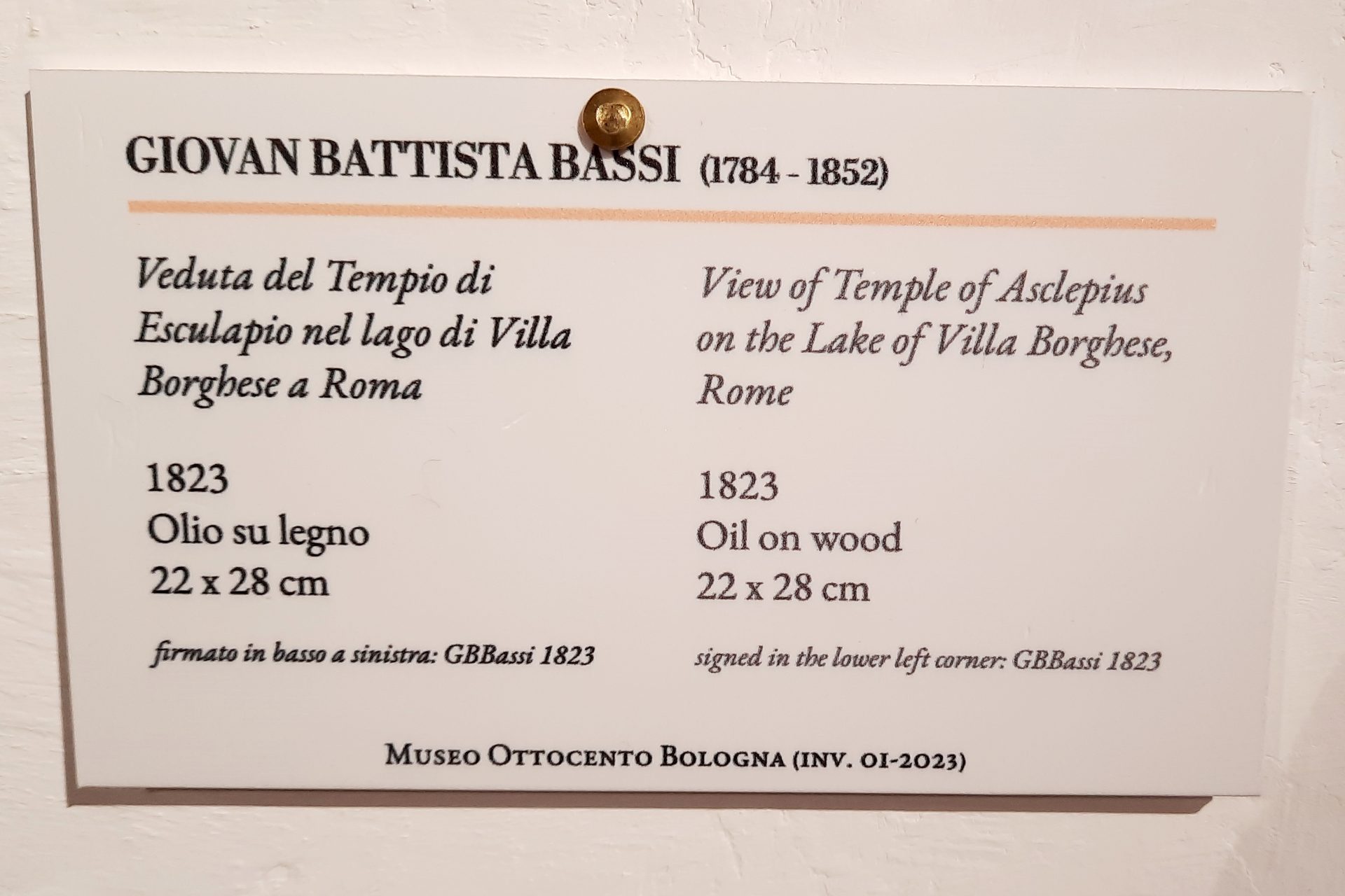 View of Temple of Asclepius on the Lake of Villa Borghese, Rome (1826) by Giovan Battista Bassi, Bologna - 03.jpg